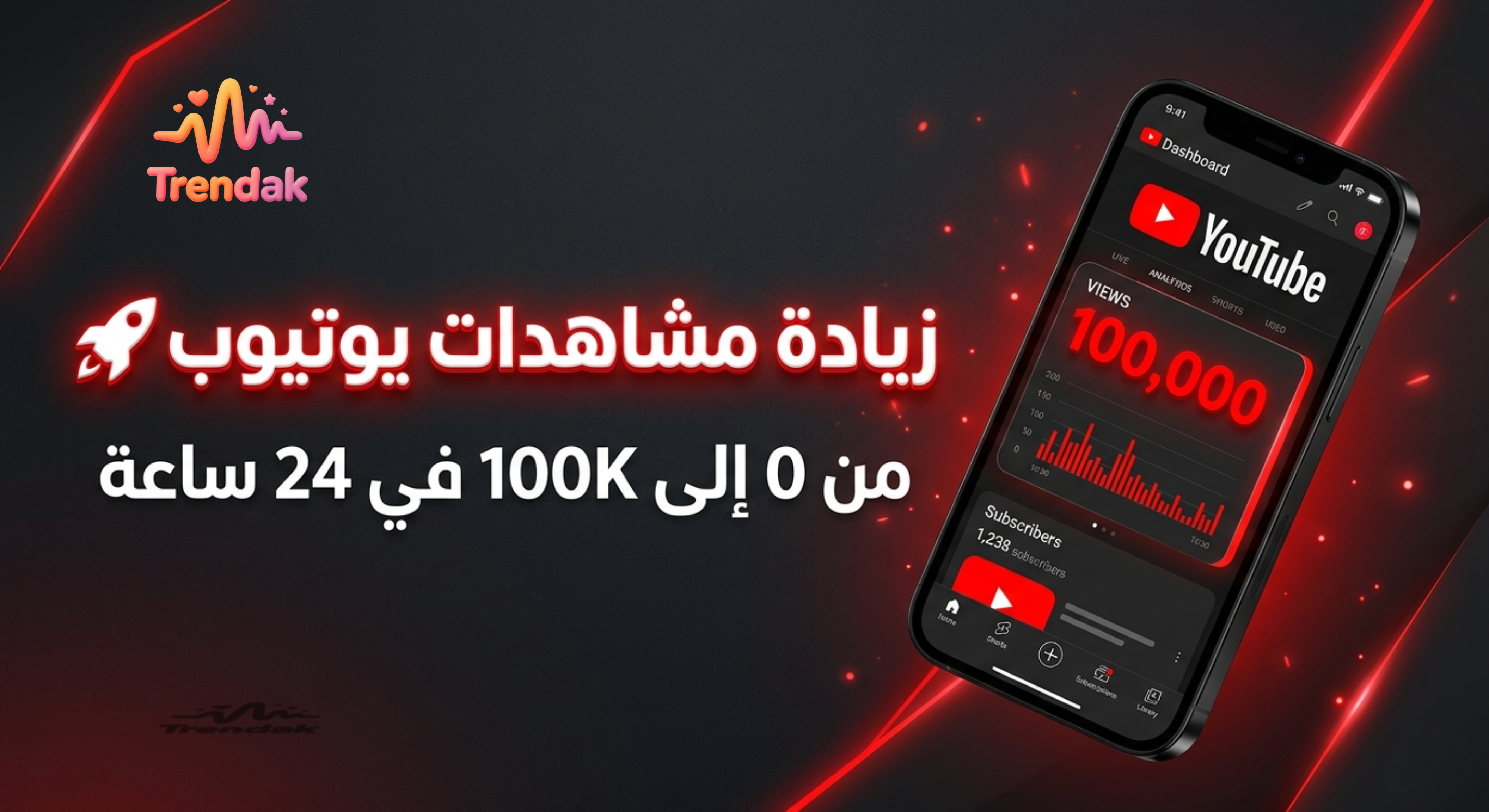 زيادة مشاهدات يوتيوب بسرعة